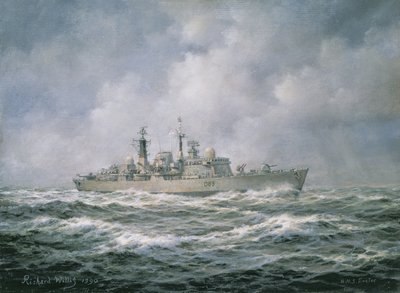H.M.S. Denizde Exeter, 1990 by Richard Willis