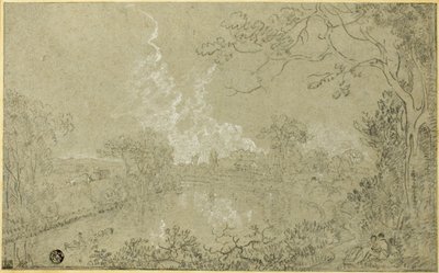 Eaton Hall, Cheshire yakınlarındaki Dee Nehri kıyıları by Richard Wilson