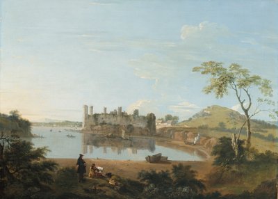 Caernarvon Kalesi, c.1744 (tuval üzerine yağlı boya) by Richard Wilson