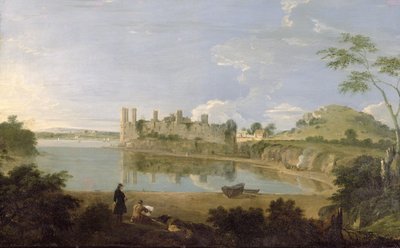Caernarvon Kalesi, c.1745-50 (tuval üzerine yağlı boya) by Richard Wilson