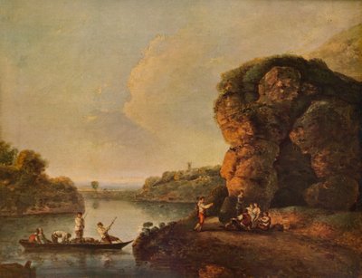 Manzara, Nehir ve Teknelerle, c1758, 1938 by Richard Wilson