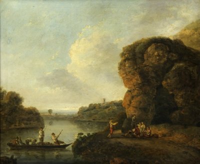 Nehrin Kıyısında (tuval üzerine yağlı boya) by Richard Wilson