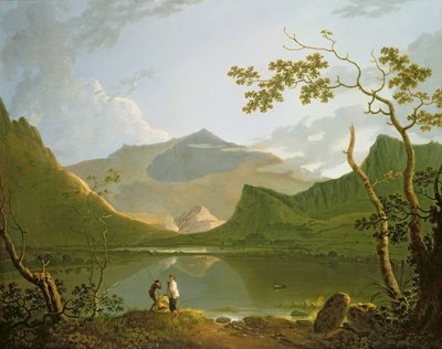Snowdon (tuval üzerine yağlı boya) by Richard Wilson