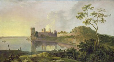 Yaz Akşamı (Caernarvon Kalesi) c.1764-65 (tuval üzerine yağlı boya) by Richard Wilson