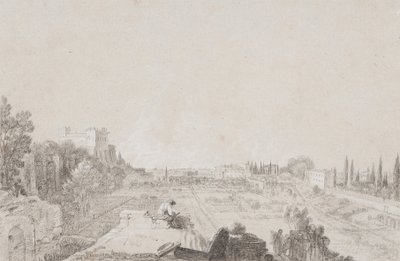 Flora Sirki, Roma (kağıt üzerinde beyaz kabartmalı kalem) by Richard Wilson