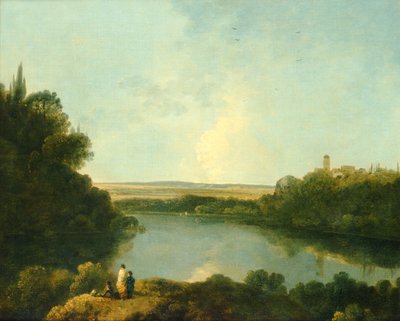 Roma yakınlarındaki Nemi Gölü, 1760 dolayları (tuval üzerine yağlı boya) by Richard Wilson