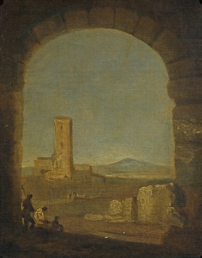 Torre del Fiscale, Roma yakınlarında, İtalya, c.1775 (tuval üzerine yağlı boya) by Richard Wilson