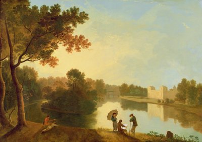 Güneydoğudan Wilton House, c.1758-60 (tuval üzerine yağlı boya) by Richard Wilson