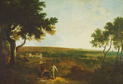 Güneyden Wilton House (tuval üzerine yağlı boya) by Richard Wilson