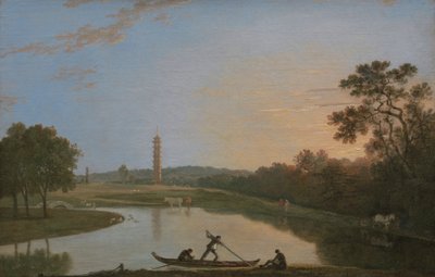 Kew Gardens: Pagoda ve Köprü [1985, Cormack, YCBA Özlü Katalog] by Richard Wilson