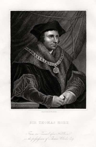 Thomas More, İngiliz devlet adamı, bilgin ve aziz, 19. yüzyıl by Richard Woodman