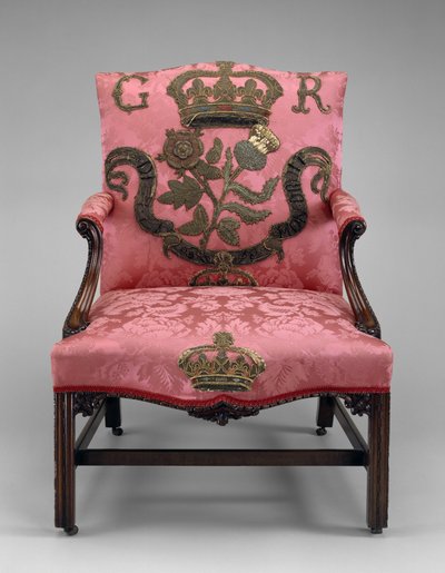 Koltuk, c.1750 (maun ve döşeme) by Richard and Elwick Edward (attr. to) Wright