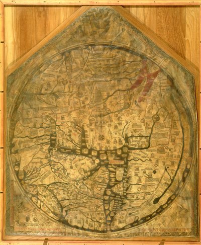 Dünya Haritası, yaklaşık 1290 by Richard of Haldingham