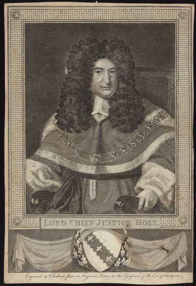 Lord Baş Yargıç Holt by Richard van Bleeck