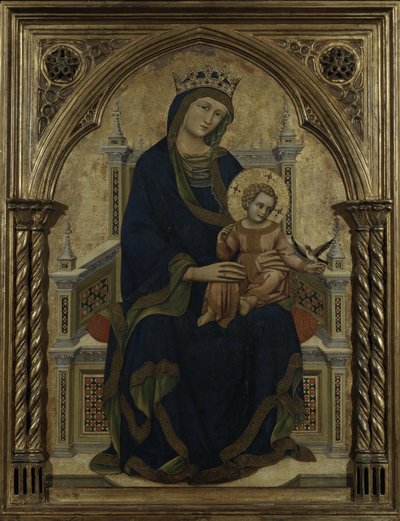 Bakire ve Çocuk Enthroned, c.1350 by Ridolfo di Arpo Guariento