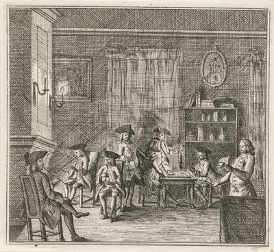 Çeşitli figürlerle iç mekan Kış. (dizi adı) Kış sahneleri (dizi adı) by Rienk Jelgerhuis