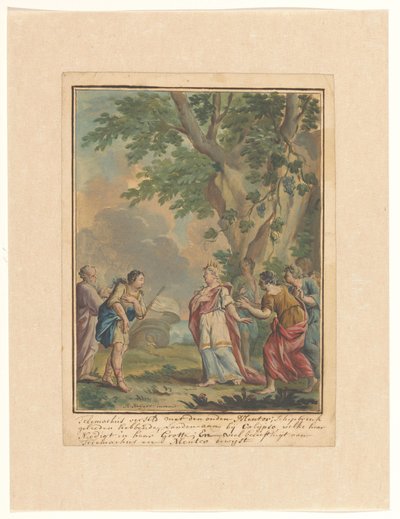 Telemachus ve Mentor perisi Calypso