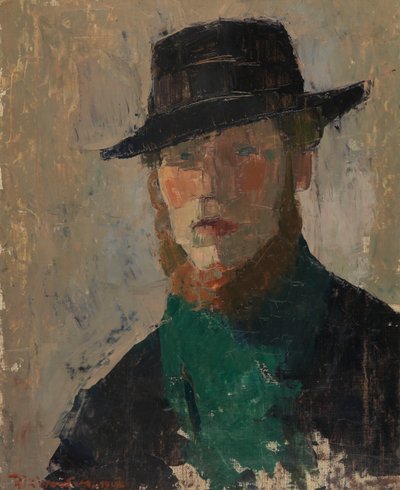 Siyah Şapkalı Otoportre by Rik Wouters