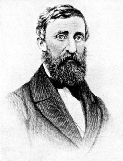 Henry David Thoreau, Amerikalı doğa yazarı, 1923. by Rischgitz Collection