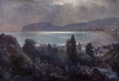 Bir Nocturne, Llandudno Körfezi (renkli taş) by Robert (after) Fowler