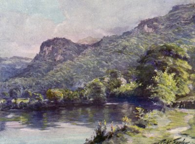 ಚರ್ಚ್ ಪೂಲ್, Bettws-y-Coed (ಬಣ್ಣ ಲಿಥೋ) turk by Robert (after) Fowler