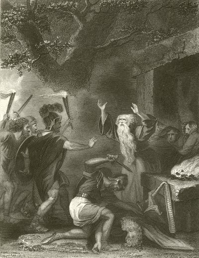 Druidlerin katliamı (gravür) by Robert (after) Smirke