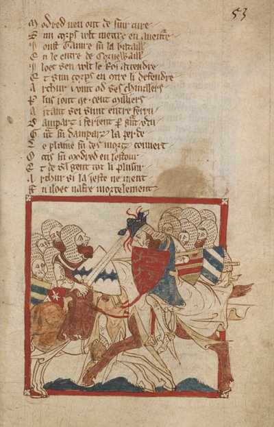 Arthur Ölümcül Yaralı, Canon of Wace (Wace of Bayeux) tarafından 