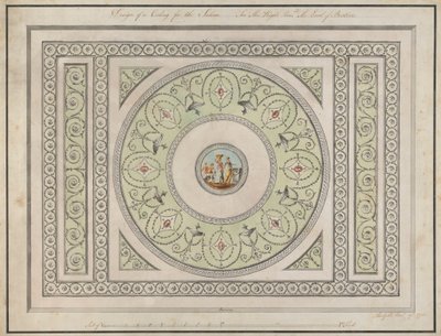 Headfort House, İrlanda: Salon Tavanı by Robert Adam