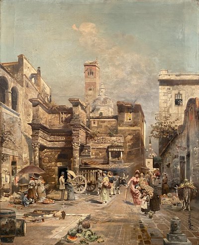 Bir Roma Sokak Sahnesi by Robert Alott