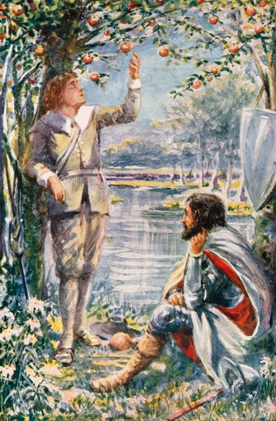 Yaşam Suyu Nehri Kıyısında (renkli taş baskı) by Robert Ambrose (after) Dudley