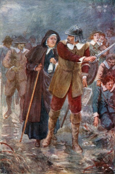 Büyülü Topraklardaki Hacılar (renkli taş baskı) by Robert Ambrose (after) Dudley
