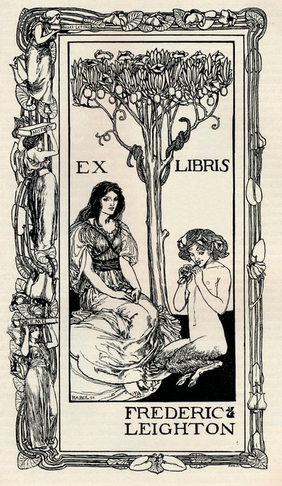 Bir Kitap Plakası, 1894, 1894 by Robert Anning Bell