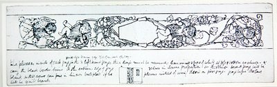 Son kağıtlar için tasarım, c.1895 (kağıt üzerine kalem ve mürekkep) by Robert Anning Bell