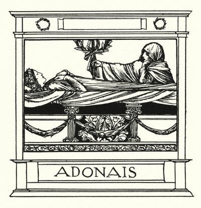 Shelley: Adonais (lito) by Robert Anning Bell