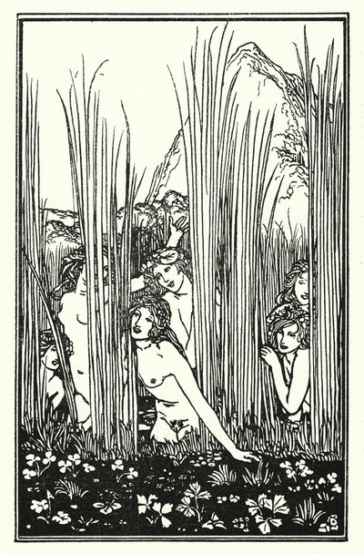 Shelley: Pan İlahisi (litho) by Robert Anning Bell