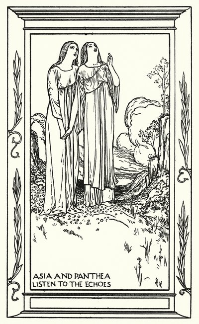 Shelley: Prometheus Unbound (lito) by Robert Anning Bell