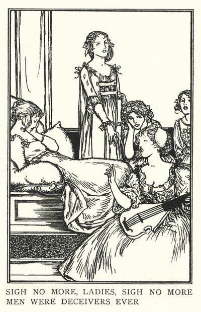 Artık imza atmayın bayanlar, daha fazla iç çekmeyin, erkekler asla aldatıcıydı (lito) by Robert Anning Bell