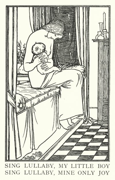 Ninni söyle küçük oğlum, ninni söyle, benim tek neşem (lito) by Robert Anning Bell