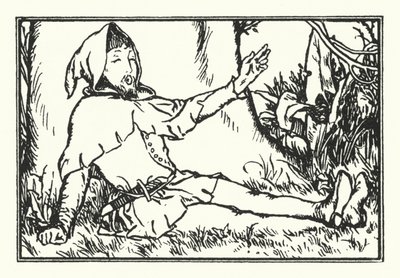 Greenwood ağacının altında (lito) by Robert Anning Bell