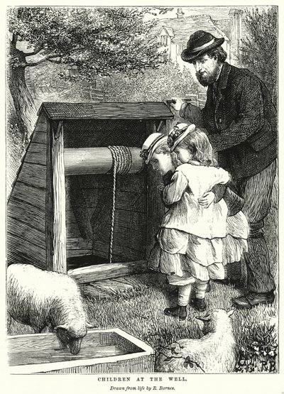 Kuyudaki Çocuklar (gravür) by Robert Barnes