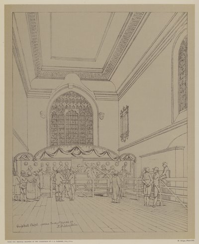Guildhall Şapeli, Londra Şehri by Robert Blemell (after) Schnebbelie