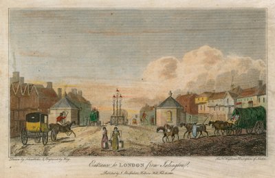Islington'dan Londra'ya giriş by Robert Blemell Schnebbelie