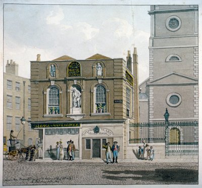 Aldgate Evi, Aldgate High Street, Londra, 1815 by Robert Blemmell Schnebbelie