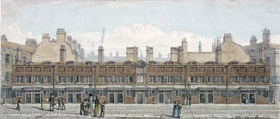Monkwell Caddesi, Londra, 1818 by Robert Blemmell Schnebbelie