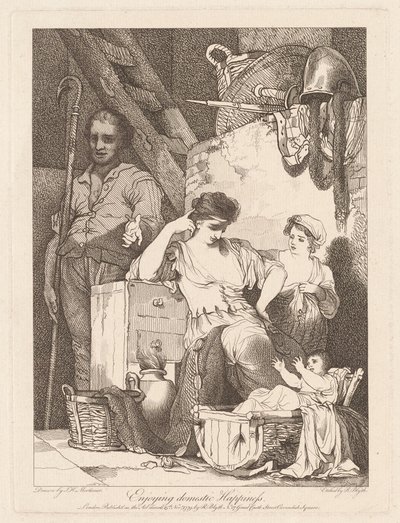 Aile İçi Mutluluğun Tadını Çıkarmak by Robert Blyth, after John Hamilton Mortimer