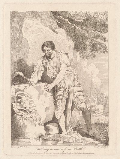 Yaralıları Savaştan Çekmek by Robert Blyth, after John Hamilton Mortimer