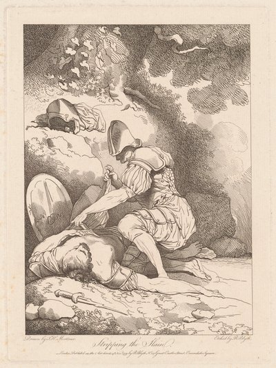 Öldürülenleri Soymak by Robert Blyth, after John Hamilton Mortimer