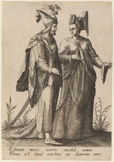 Karısının davranışı... by Robert Boissard after Jean Jacques Boissard
