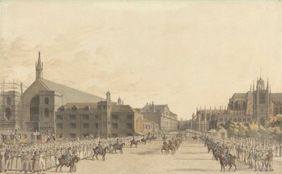 Westminster, Kraliçe Caroline'ın Duruşması sırasında by Robert Bremmel Schnebbelie