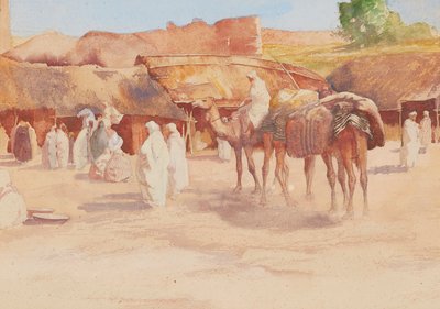 Pazara Yolculuk (suluboya) by Robert Burns